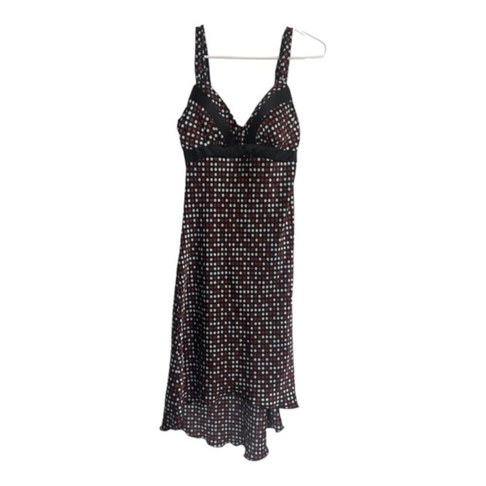 SILK Y2K polka-dot midi dress